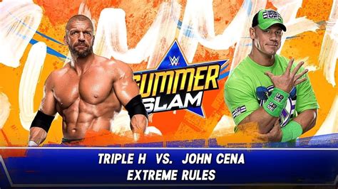 Wwe FULL MATCH Triple H Vs John Cena Extreme Rules Summer Slam