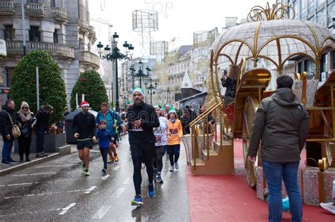 A Tradicional Corrida De San Silvestre No Vigo 2023 Imagem De Stock