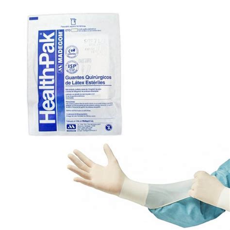 Guantes Quirúrgicos estéril de látex Health Pak Formato Individual Par