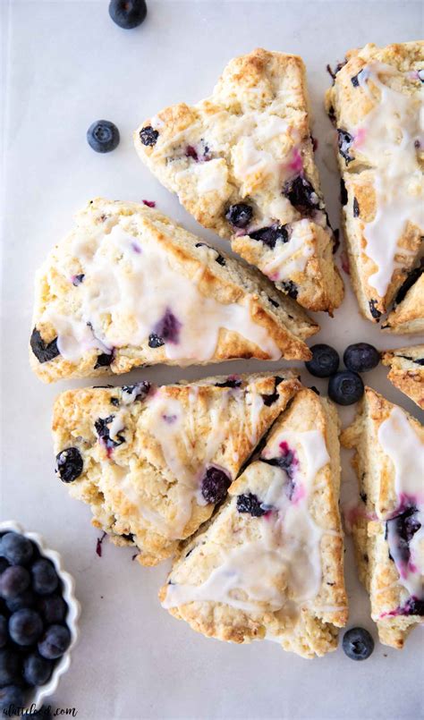 Lemon Blueberry Scones A Latte Food