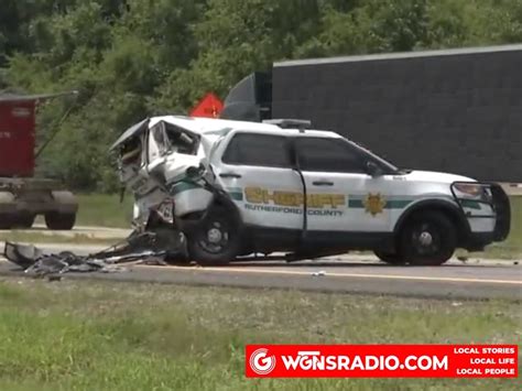 Rutherford County Sheriffs Deputy Injured In Crash Wgns Radio