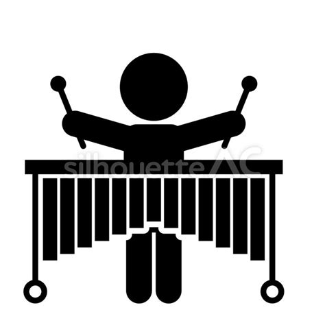 Marimba player 158563 - Free Download - silhouetteAC