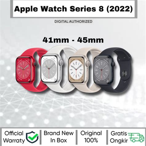 Jual Apple Watch Series 8 2022 41mm 45mm Silver Starlight Midnight Red