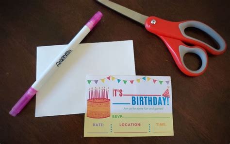 How to Make DIY Birthday Invitations for Kids - FAB Party Planning Mom