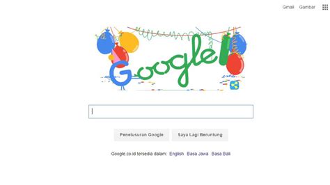 Doodle Rayakan Ulang Tahun Google Ke 18 Hari Ini Tekno Liputan6