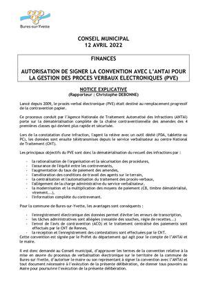 Calaméo 21 NOTICE PROJETDELIB CONVENTION ANTAI GESTION DES PVE