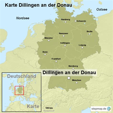 Stepmap Karte Dillingen An Der Donau Landkarte F R Deutschland