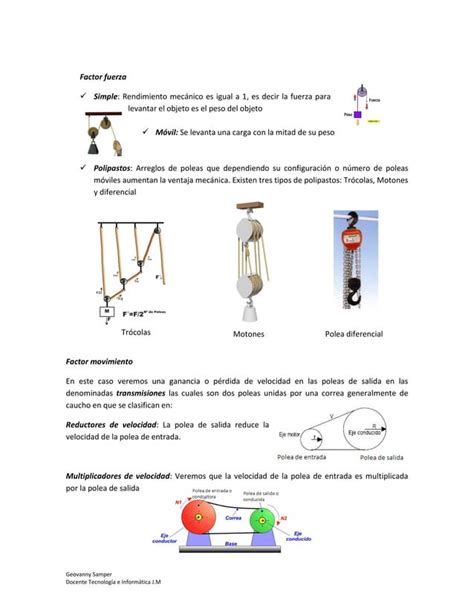 Gu A De Estudio Poleas Pdf Descarga Gratuita