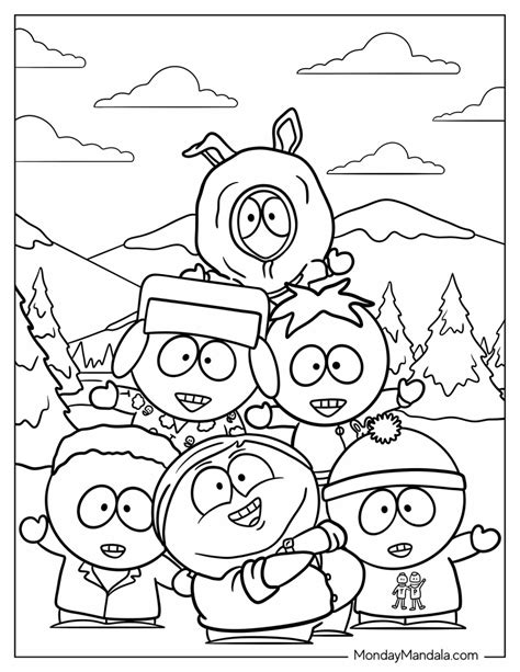 20 South Park Coloring Pages Free Pdf Printables