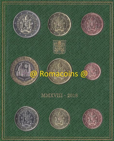 Vatican Bu Set With Euro Coin Bimetallic New Romacoins