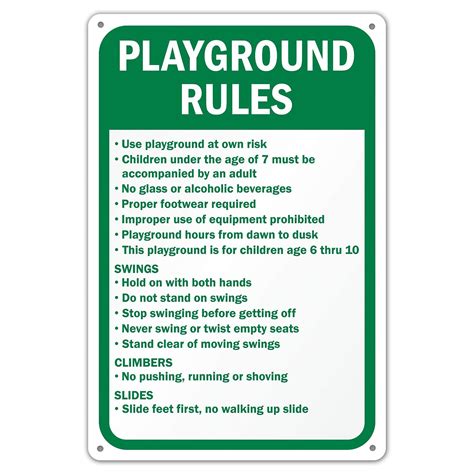 Playground Rules