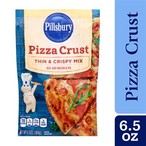 Pillsbury Thin And Crispy Pizza Crust Mix 65 Oz Pouch