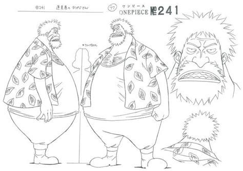 Water 7 Water Seven Happa And Usopp Model Sheet Character Design Official Reference Settei