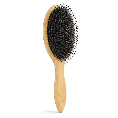 Brosse Démêlante en poils de sanglier nylon pour cheveux crépus