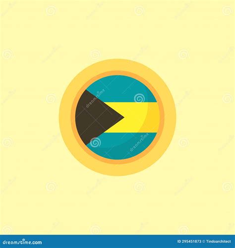 The Bahamas Circular Flag Stock Vector Illustration Of Vector