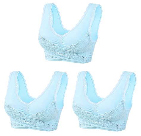 Munlar Wire Free Women S Bra Embroidered Lace Push Up Breathable