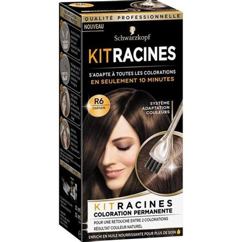 Colorations Schwarzkopf Kit Racines Coloration Racines Permanente Châtain R6 637928