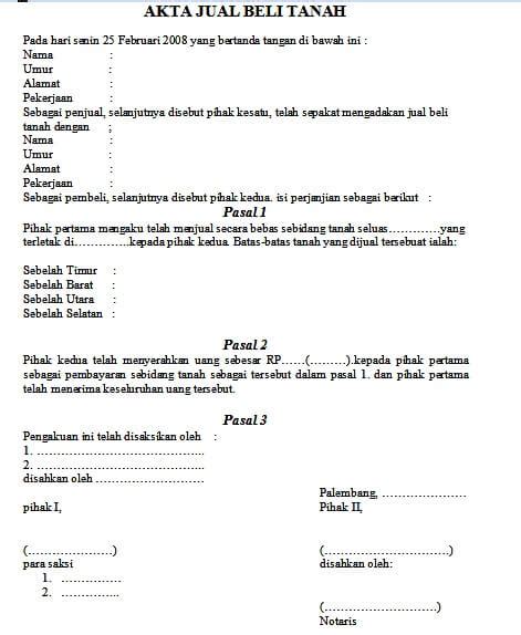 Contoh Surat Ajb Tanah 56 Koleksi Gambar