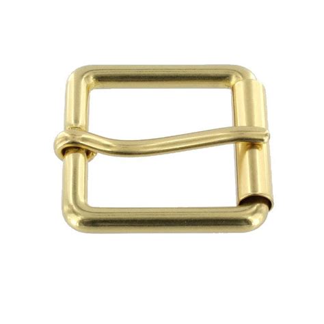 B7100 Natural Brass Roller Buckle Solid Brass Ll Multiple Sizes