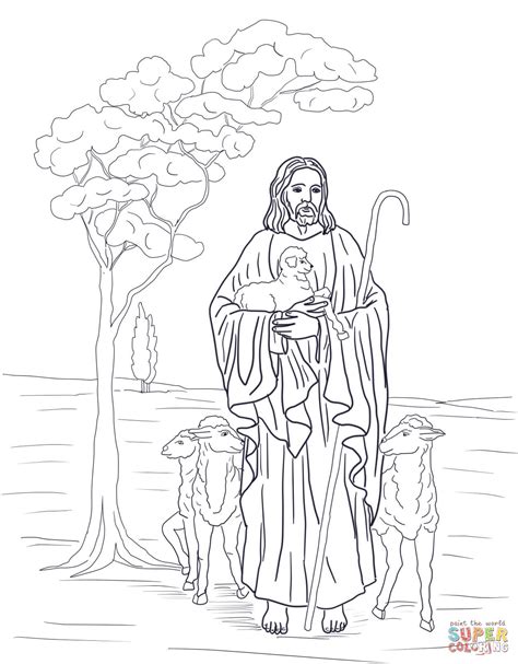 Jesus Is Our Shepherd Coloring Page Free Printable Coloring Pages