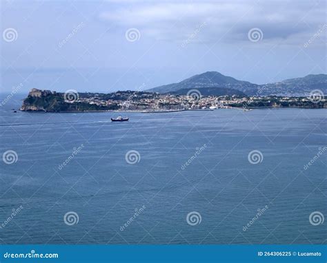 Monte Di Procida Panorama Di Procida Dal Belvedere Stupor Mundi Stock