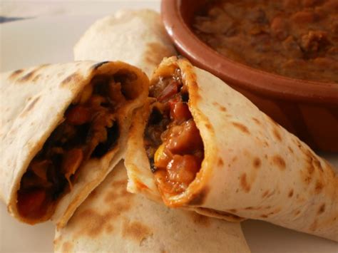 Receta de burrito vegetariano su sabor te sorprenderá Unareceta