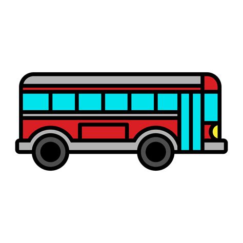 City Bus Transit Vehicle Vector Icon 550630 Vector Art At Vecteezy