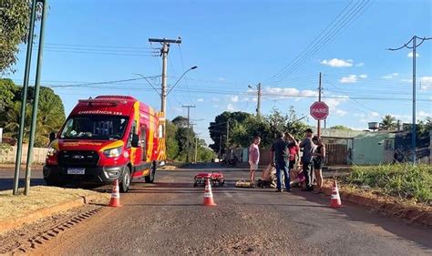 Mulher Fica Ferida Em Acidente Na Avenida Rui Barbosa R Dio Sul