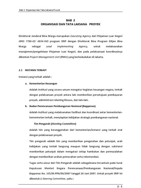 PDF Organisasi Tata Laksana Proyek DOKUMEN TIPS