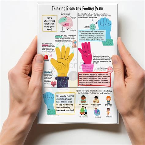 Emotional Regulation Brain Poster Flip Your Lid Hand Model Of Brain