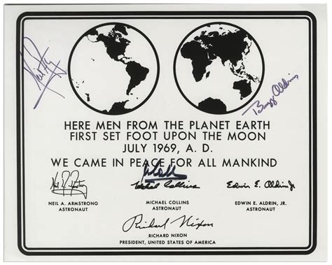 Lot Detail Apollo 11 Crew Signed 10 X 8 Nasa Photo Of The Apollo