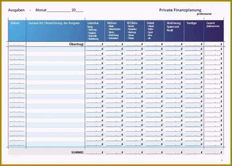 Atemberaubend Einnahmen Ausgaben Tabelle Vorlage Sie Ber Cksichtigen