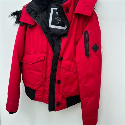 Women S Red And Black Jacket Depop