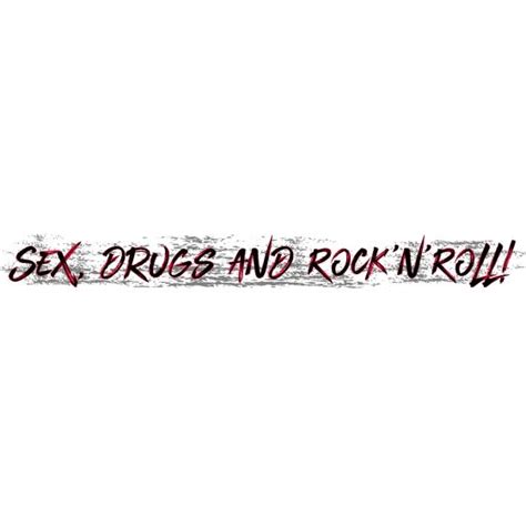 Sex Drugs And Rock N Roll Aufkleber 2 Er Set