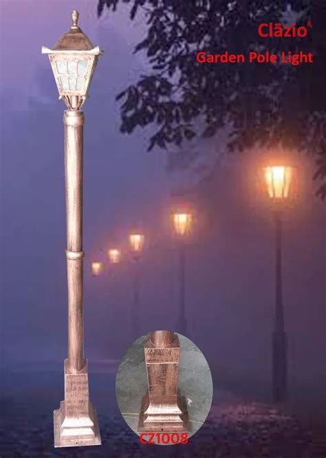 aluminium single top pole light  outdoor  piece