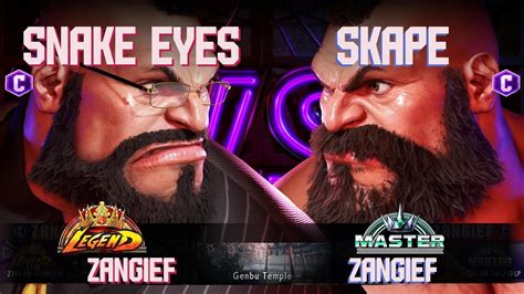 SF6 Snake Eyes Zangief Vs Skape Zangief High Level Match FT2 YouTube