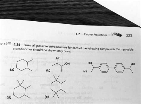 SOLVED 5 7 Fischer Projections 223 Skill 5 26 Draw All Possible