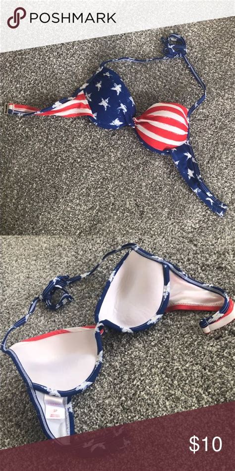 American Flag July 4th Bikini Top Small Feeling Patriotic This Bikini Top Is For You Sight