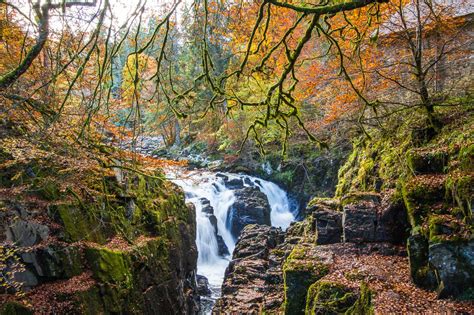 The Black Linn Waterfall In Loch Ard Forest