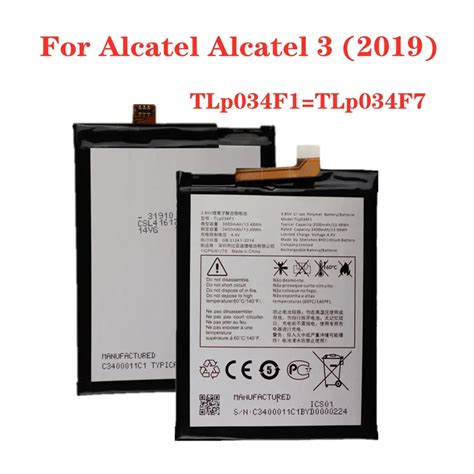 High Quality 3500mAh TLP034F1 TLP034F7 Battery For Alcatel 3 3L 2019