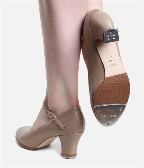 High Heel Tap Shoe Tan Leather Ta57 So Danca Uk And Ireland