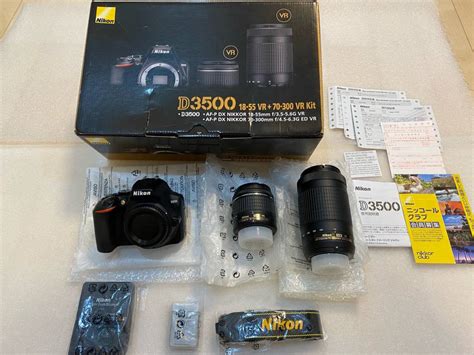 Yahooオークション 美品 ニコン Nikon D3500 ダブル ズームキット A