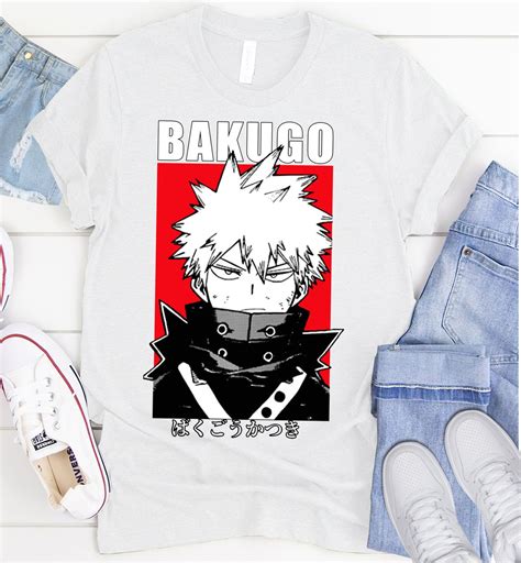 Bakugou Skull T Shirts Bakugou Katsuki Skull Shirt Bakugou Etsy