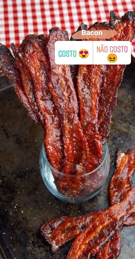 Bacon Sticks In A Glass Jar On A Table