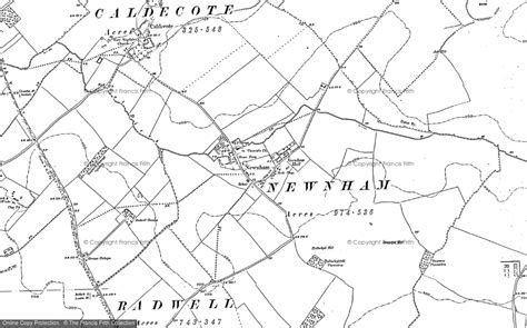 Historic Ordnance Survey Map Of Newnham 1900