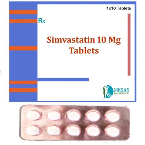 Simvastatin 10 Mg Tablets General Medicines At Best Price In Ankleshwar