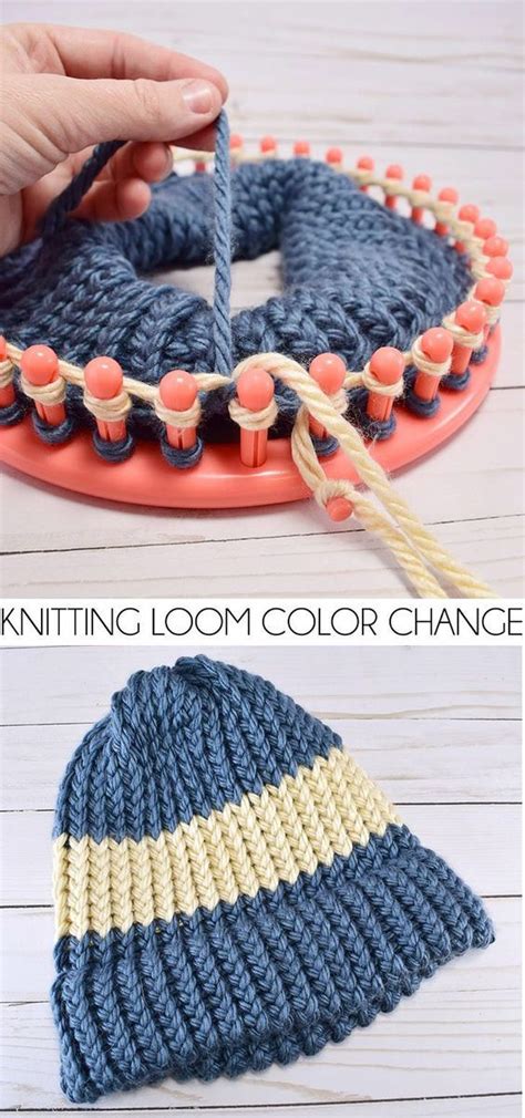 How To Change Colors On A Knitting Loom Loom Knitting Projects Loom