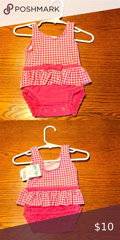 Ruffle Butts Rose Gingham One Piece Swimsuit New With Tags Swimsuits