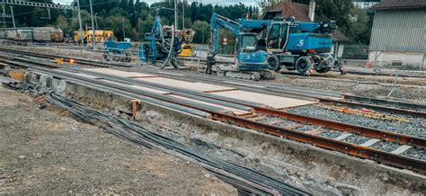 Umfangreiche Pfahlarbeiten Am Bahnhof Rothenburg Gasser Felstechnik