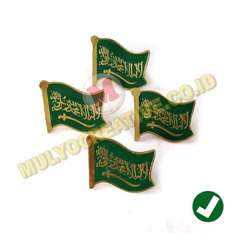 Jual Flag Pin Arab Saudi Bahan Kuningan Pin Bendera Arab Saudi Murah Di